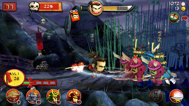 Десятка лучших мобильных зомби игрушек для Android: Samurai vs Zombie Defense 2 - обзор - как выиграть