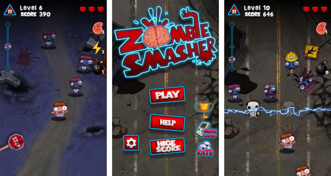 Рейтинг лучших мобильных игрушек про зомби - Zombie Smasher - как выиграть
